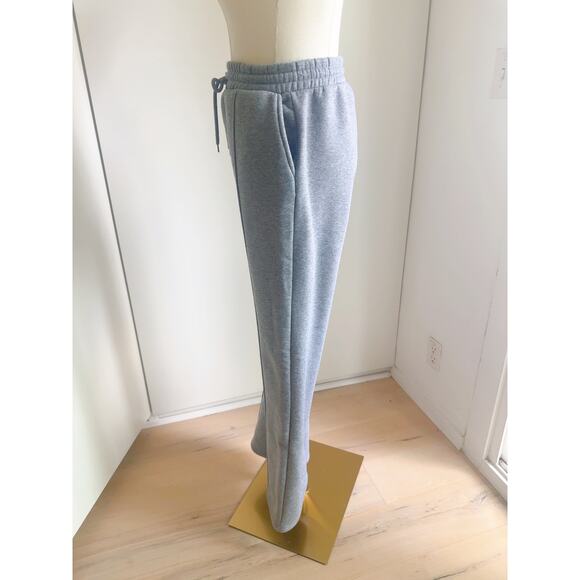 Womens Sweatpants Size Small Grey High Waist Flared fit pockets - Picture 5 of 8